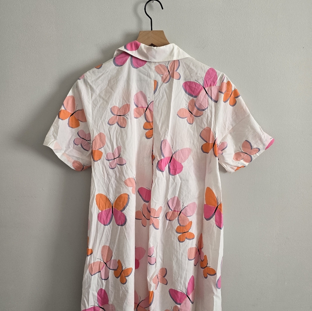 Kate Spade Butterfly Sleep Shirt Medium - Picture 4 of 4